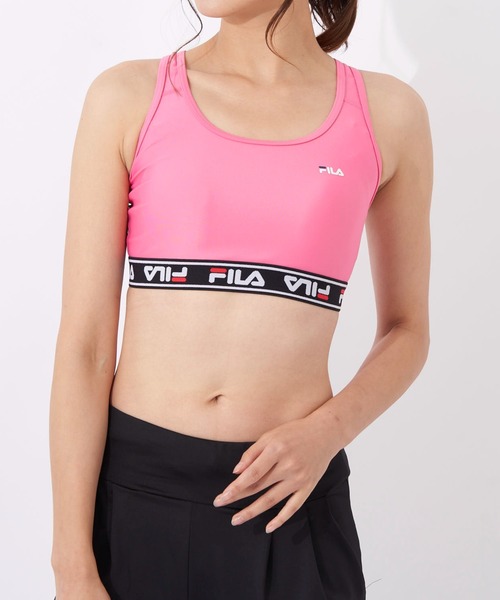 FILA（フィラ）の「【FILA/フィラ】レディースブラトップ　サウナ　サ活（スポーツブラ・レディース・ブラック/ピンク/ネイビー/サックスブルー/オレンジ・MEDIUM/LARGE/X-LARGE）」の4枚目の写真