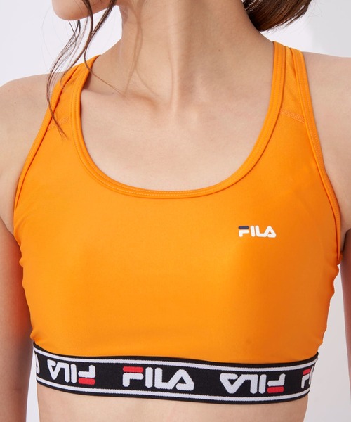 FILA（フィラ）の「【FILA/フィラ】レディースブラトップ　サウナ　サ活（スポーツブラ・レディース・ブラック/ピンク/ネイビー/サックスブルー/オレンジ・MEDIUM/LARGE/X-LARGE）」の15枚目の写真