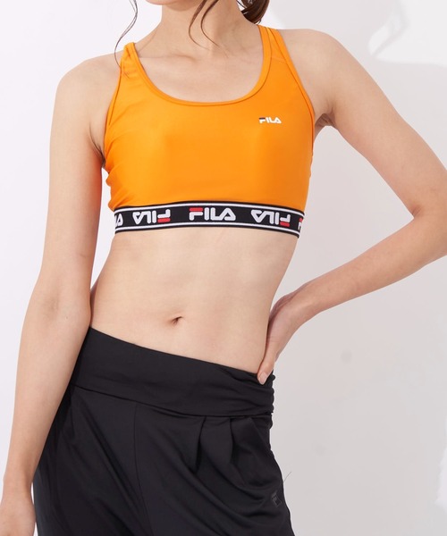 FILA（フィラ）の「【FILA/フィラ】レディースブラトップ　サウナ　サ活（スポーツブラ・レディース・ブラック/ピンク/ネイビー/サックスブルー/オレンジ・MEDIUM/LARGE/X-LARGE）」の11枚目の写真