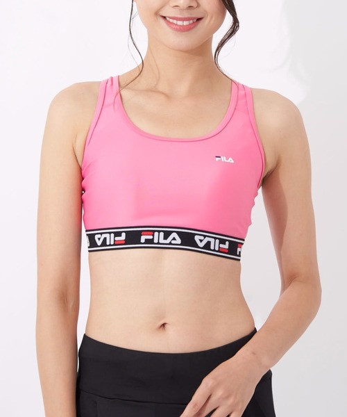 FILA（フィラ）の「【FILA/フィラ】レディースブラトップ　サウナ　サ活（スポーツブラ・レディース・ブラック/ピンク/ネイビー/サックスブルー/オレンジ・MEDIUM/LARGE/X-LARGE）」の21枚目の写真