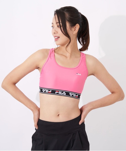 FILA（フィラ）の「【FILA/フィラ】レディースブラトップ　サウナ　サ活（スポーツブラ・レディース・ブラック/ピンク/ネイビー/サックスブルー/オレンジ・MEDIUM/LARGE/X-LARGE）」の20枚目の写真