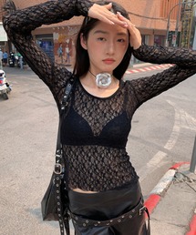 lace sheer tops