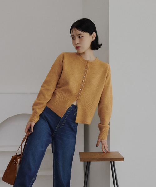 新色追加】ゴールドボタンカーディガン（カーディガン/ボレロ）｜CHAN