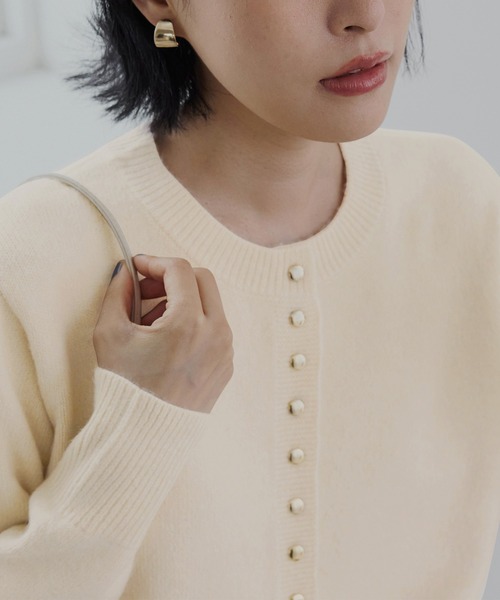 新色追加】ゴールドボタンカーディガン（カーディガン/ボレロ）｜CHAN