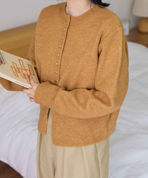 新色追加】ゴールドボタンカーディガン（カーディガン/ボレロ）｜CHAN