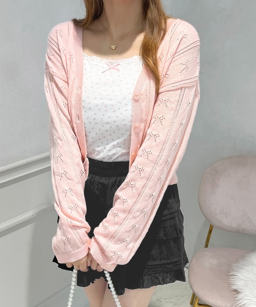 apres jour(アプレジュール)の「花柄キャミインナー【ZOZOTOWN限定アイテム】(キャミソール・レディース・オフホワイト/ホワイト系その他/ライトピンク/アイボリー・フリー/X-LARGE)」の11枚目の写真