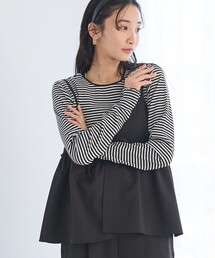メロー袖 クルーネック ロングスリーブTシャツ