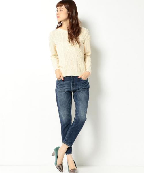 Another Edition（アナザーエディション）の「スリムボーイズデニム/AEBC SLIM BOYS DNM（デニムパンツ・レディース・ネイビー・LARGE/MEDIUM/SMALL）」の8枚目の写真