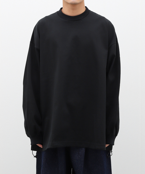 is-ness(イズネス)の「【is-ness / イズネス】BALLOON LONG SLEEVE T SHIRT(Tシャツ/カットソー・メンズ・ブラック/キャメル・MEDIUM/LARGE)」の3枚目の写真