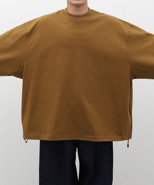 is-ness(イズネス)の「【is-ness / イズネス】BALLOON LONG SLEEVE T SHIRT(Tシャツ/カットソー・メンズ・ブラック/キャメル・MEDIUM/LARGE)」の15枚目の写真