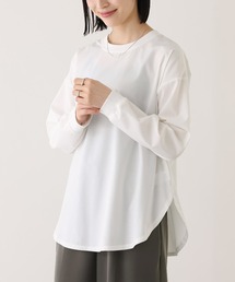シャツ生地クルーネックプルオーバー