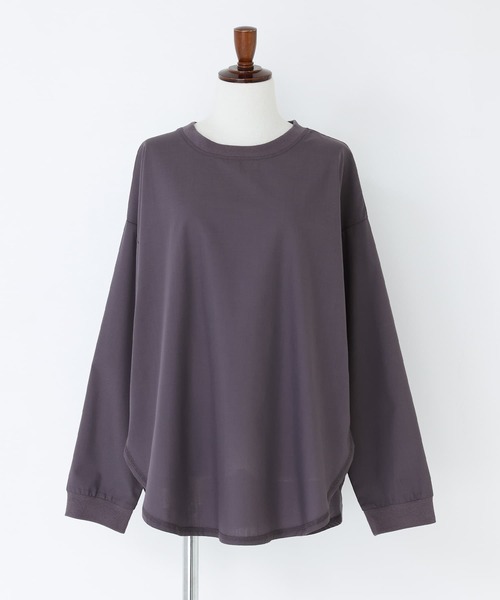 n'OrLABEL（ノアールレーベル）の「『シャツ生地クルーネックプルオーバー』（Tシャツ/カットソー・レディース・ブラック/チャコール/オフホワイト・2/1）」の19枚目の写真