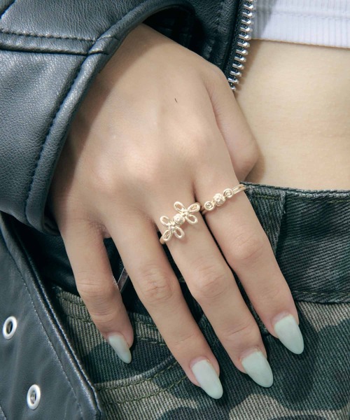 GOLDY(ゴールディ)の「チャイナ ブレード セット リング(リング・レディース・シルバー/ゴールド/シルバー系その他/ゴールド系その他・FREE)」の4枚目の写真