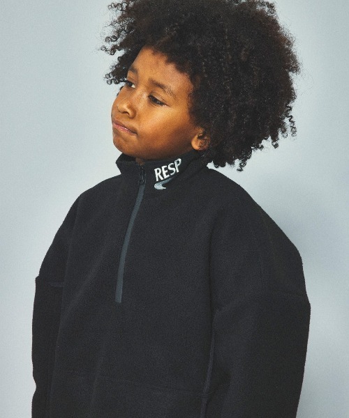 【セール】RE/SP RE/SP Fleece Harf Zip Jacket / アールイーエスピー アールイーエスピー フリースハーフジップジャケット（ブルゾン）｜RE/SP（アールイーエスピー）