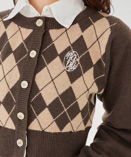 MAJESTIC LEGON(マジェスティックレゴン)の「シャツドッキングニット(ニット/セーター・レディース・レッド/アイボリー/グリーン/グレー/ブラウン系その他2/ネイビー・MEDIUM)」の9枚目の写真