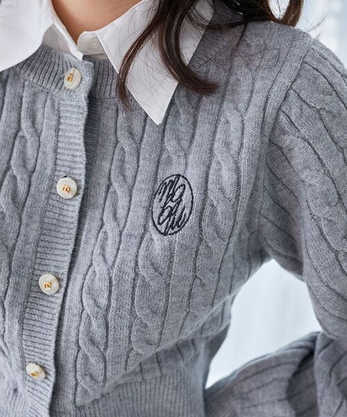 MAJESTIC LEGON(マジェスティックレゴン)の「シャツドッキングニット(ニット/セーター・レディース・レッド/アイボリー/グリーン/グレー/ブラウン系その他2/ネイビー・MEDIUM)」の18枚目の写真