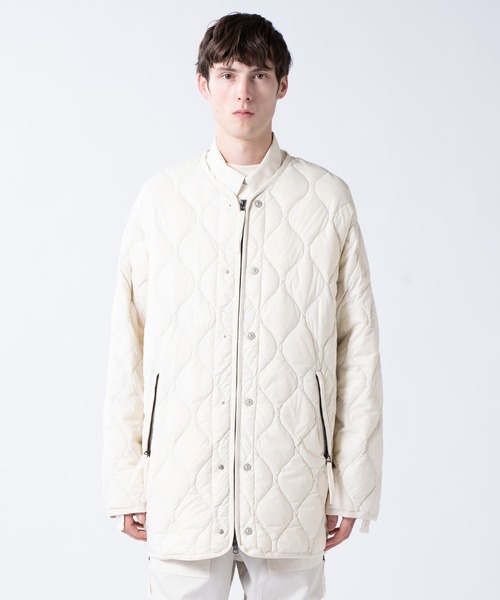 TAION（タイオン）の「【TAION(タイオン)】〈ユニセックス〉ミリタリー M65 ライナーWジップ ダウンジャケット-ソフトシェル（ダウンジャケット/コート・メンズ・ブラック/オフホワイト/ブラック系6/ダークネイビー/オリーブ/ダークグリーン系/グレイッシュベージュ/ダークオリーブ/ダークパープル/ダークグリーン/ドット・XL/M/L/S/XS/2XL）」の13枚目の写真