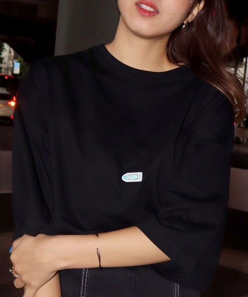 ％psh（ウップシュ）の「%psh crayon patch tee（Tシャツ/カットソー・メンズ・ブラック/ホワイト・LARGE/X-LARGE）」の2枚目の写真