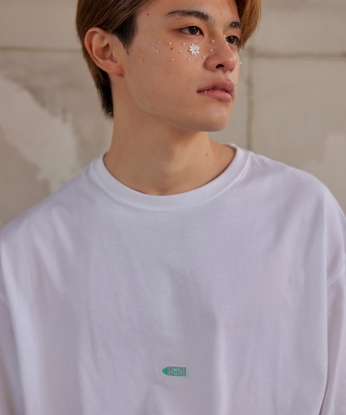 ％psh（ウップシュ）の「%psh crayon patch tee（Tシャツ/カットソー・メンズ・ブラック/ホワイト・LARGE/X-LARGE）」の5枚目の写真