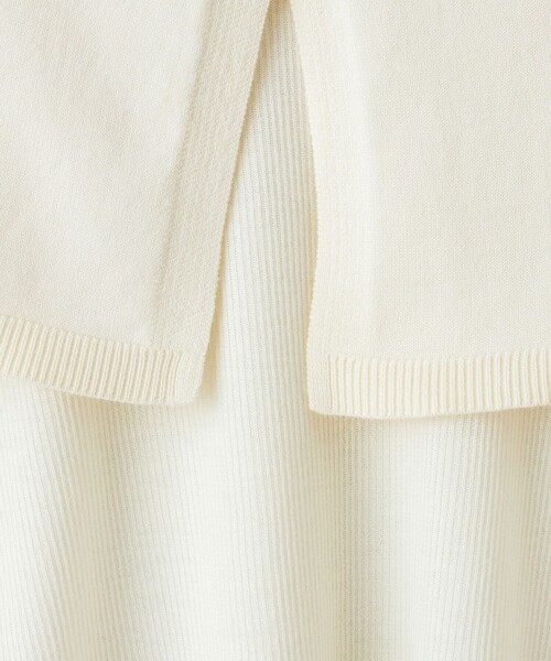 RONEL（ロネル）の「【2セットアイテム】ケープ&シアーリブニット（ニット/セーター・レディース・ブラック/ターコイズブルー/オフホワイト・FREE）」の10枚目の写真