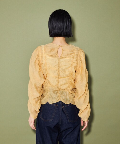 CITEN（シテン）の「＜CITEN＞シャーリングブラウス（シャツ
