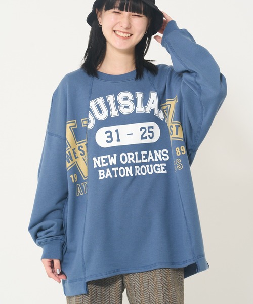ROUGH TRADE（ラフトレード）の「裏毛リメイク風 ロゴプリント 