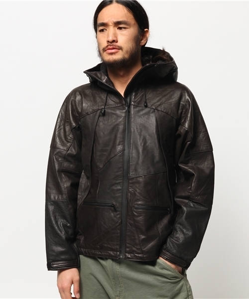 leather mountain parka