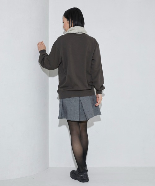 Firsthand(ファーストハンド)の「Firsthand/ファーストハンド オーガニックコットン箔リボンプリントスウェット(スウェット・レディース・チャコールグレー/ネイビー/オートミール・FREE)」の18枚目の写真