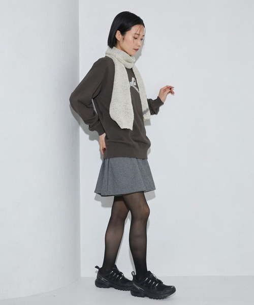 Firsthand(ファーストハンド)の「Firsthand/ファーストハンド オーガニックコットン箔リボンプリントスウェット(スウェット・レディース・チャコールグレー/ネイビー/オートミール・FREE)」の20枚目の写真