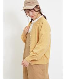 Samansa Mos2 | 【アンチピリング/マシンウォッシャブル】パフ袖カーディガン(カーディガン/ボレロ)