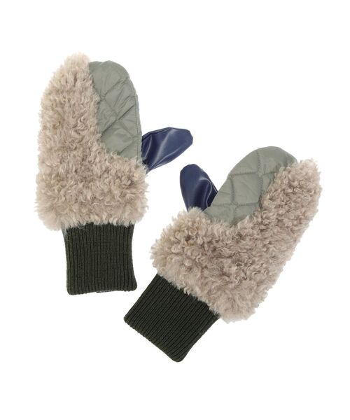 UN3D.（アンスリード）の「FABRIC MIX MITTENS / ファブリックミックス