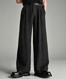 ADRER(アドラー)のTR w cloth basic wide straight pants / TRダブルクロスベーシックワイドストレートパンツ(スラックス)