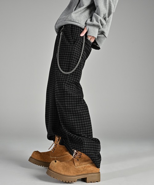 ADRER(アドラー)の「TR w cloth basic wide straight pants / TRダブルクロスベーシックワイドストレートパンツ(スラックス・メンズ・ブラック/ブラック系1/グレー/ブラウン系1/ブラック系2・L/M/S/XS/XXS)」の16枚目の写真