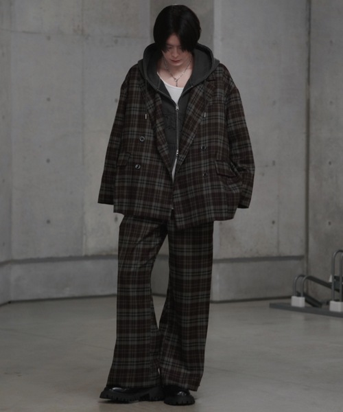 ADRER(アドラー)の「TR w cloth basic wide straight pants / TRダブルクロスベーシックワイドストレートパンツ(スラックス・メンズ・ブラック/ブラック系1/グレー/ブラウン系1/ブラック系2・L/M/S/XS/XXS)」の10枚目の写真