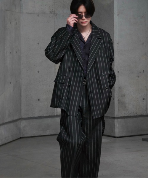 ADRER TRダブルクロステーラードダブルジャケット/ワイドストレートパンツ ADRER（アドラー） ジャケット テーラードジャケット TR w cloth loose