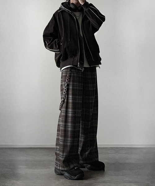 ADRER TRダブルクロステーラードダブルジャケット/ワイドストレートパンツ ADRER（アドラー） ジャケット テーラードジャケット TR w cloth loose