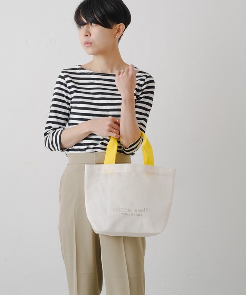 CUISINE HABITS（クイジーヌハビッツ）の「HORIZONTAL TOTE  MESH（トートバッグ・レディース・ホワイト系その他/ホワイト・0/フリー）」の3枚目の写真