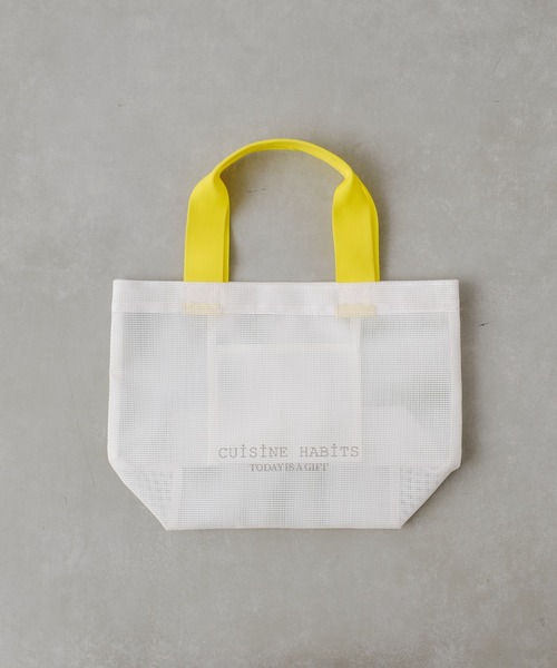 CUISINE HABITS（クイジーヌハビッツ）の「HORIZONTAL TOTE  MESH（トートバッグ・レディース・ホワイト系その他/ホワイト・0/フリー）」の4枚目の写真