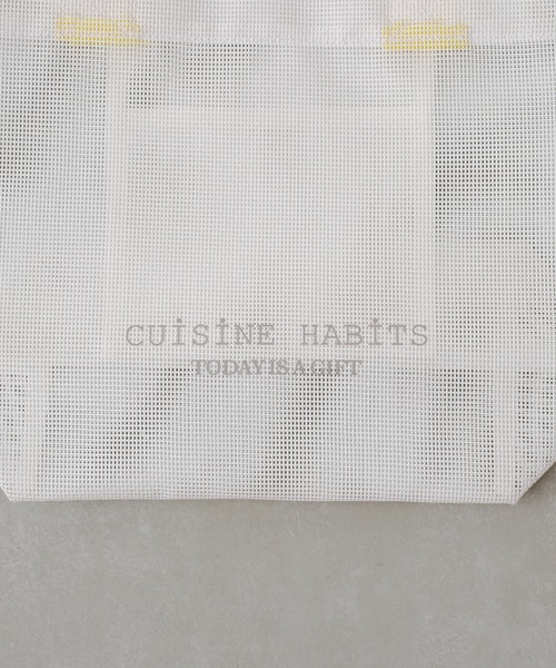CUISINE HABITS（クイジーヌハビッツ）の「HORIZONTAL TOTE  MESH（トートバッグ・レディース・ホワイト系その他/ホワイト・0/フリー）」の7枚目の写真