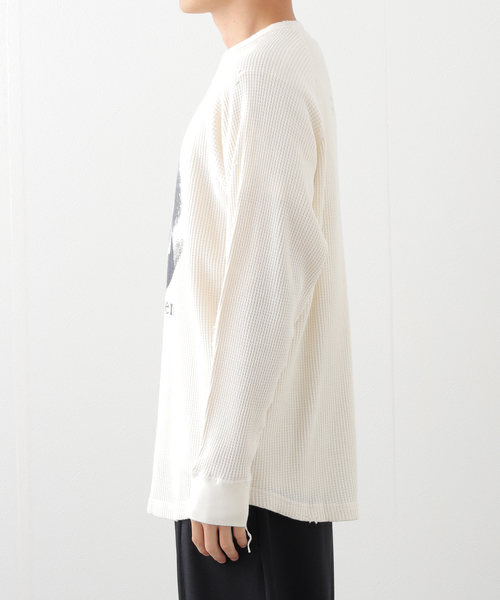 THRIFTY LOOK(スリフティールック)の「THRIFTY LOOK/スリフティールック Beethoven L/S Waffle(Tシャツ/カットソー・メンズ・ホワイト/グリーン・MEDIUM/LARGE)」の10枚目の写真