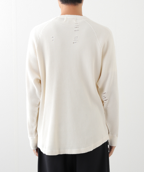 THRIFTY LOOK(スリフティールック)の「THRIFTY LOOK/スリフティールック Beethoven L/S Waffle(Tシャツ/カットソー・メンズ・ホワイト/グリーン・MEDIUM/LARGE)」の11枚目の写真