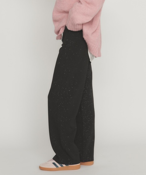 MERLOT(メルロー)の「ラメスラックス(スラックス・レディース・ブラック/ブラウン・FREE)」の2枚目の写真