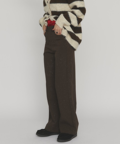 MERLOT(メルロー)の「ラメスラックス(スラックス・レディース・ブラック/ブラウン・FREE)」の9枚目の写真