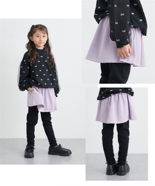 QUNTSTYLE（キュントスタイル）の「裏起毛　ポケット付きスカッツ（その他パンツ・キッズ・ブラウン/ベージュ/ネイビー/ブラック系その他/ネイビー系/グレー/グレー系その他/ブラウン系その他/ブラック/パープル/グリーン系・100/110/130/140/150/160/120）」の19枚目の写真