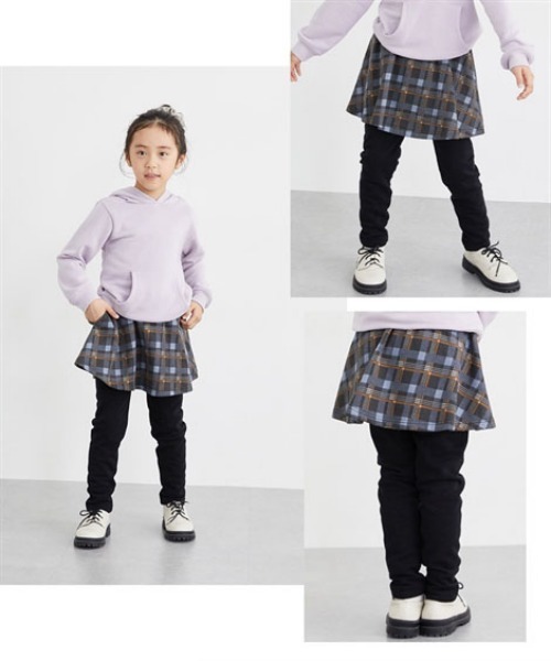 QUNTSTYLE（キュントスタイル）の「裏起毛　ポケット付きスカッツ（その他パンツ・キッズ・ブラウン/ベージュ/ネイビー/ブラック系その他/ネイビー系/グレー/グレー系その他/ブラウン系その他/ブラック/パープル/グリーン系・100/110/130/140/150/160/120）」の14枚目の写真