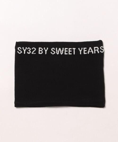 SY32 by SWEET YEARS(エスワイサーティトゥバイスィートイヤーズ)の「【SY32 by SWEET YEARS】WASHABLE WOOL(ネックウォーマー/スヌード・メンズ・ブラック/オフホワイト・FREE)」の3枚目の写真