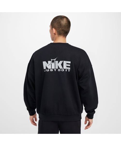NIKE（ナイキ）の「NIKE/ナイキ CLUB OVERSIZED CREW OPP2（スウェット・メンズ・ブラック/ブラウン・S/M/L/XL）」の10枚目の写真