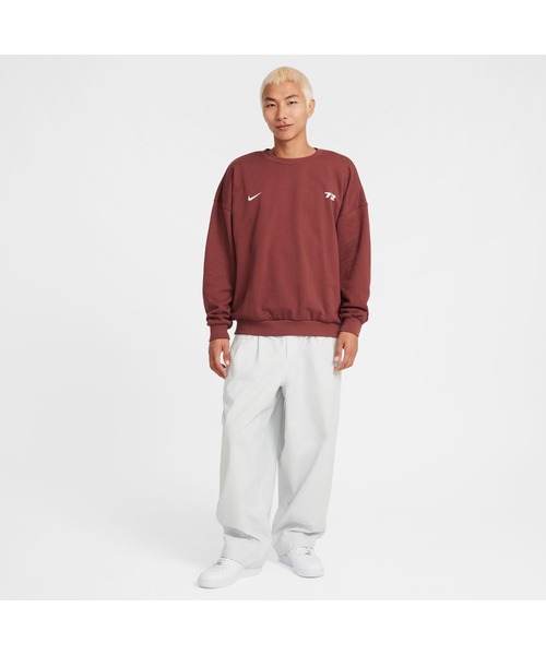 NIKE（ナイキ）の「NIKE/ナイキ CLUB OVERSIZED CREW OPP2（スウェット・メンズ・ブラック/ブラウン・S/M/L/XL）」の8枚目の写真