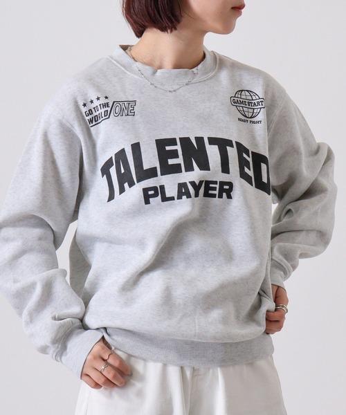 FUNALIVE（ファンアライブ）の「デザインプリント裏起毛トレーナー（スウェット・メンズ・ブラック/ブルー/モカ/ホワイト/ブラック系/スミクロ/グリーン系その他/ホワイト系その他/ブルーパープル/ブラック系1/パープル系その他/ホワイト系その他3/パープル系その他2/ホワイト系その他2/ライトブラウン/ブラック系その他/ホワイト系その他4/ブラック系2/ブラウン系その他/サックスブルー/ホワイト系その他5/ブラック系その他2/スモークピンク/サックスブルー系・M/L/LL）」の7枚目の写真