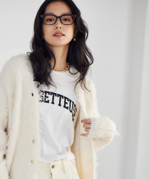 BARNYARDSTORM(バンヤードストーム)の「BARNYARDSTORM / JETロンT(Tシャツ/カットソー・レディース・ホワイト/ピンク・FREE)」の1枚目の写真